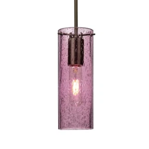 Besa Lighting Juni 10 1 Light Cord Pendant, Bronze/Purple - 1JT-JUNI10PL-BR - Picture 1 of 1
