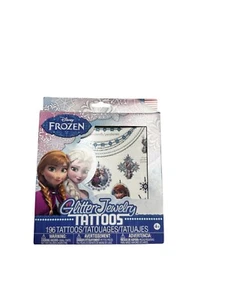 Savvi Disney Frozen Glitter Jewelry Box Kit 196 Tattoos Bracelet Elsa and Anna - Picture 1 of 2