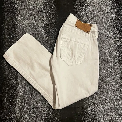 Womens 27"x24" True Religion Billy White Capri pants - Image 1 of 4