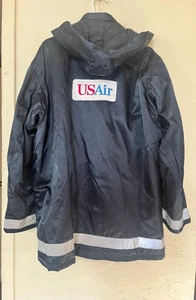 Vintage Spiewak USair airlines ramp mechanic parka jacket 46 - Picture 1 of 6