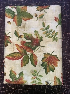 SCRAP CUT Leftover 12"X17" Fabric 100% Cotton 7.5 FALL LEAVES - Picture 1 of 2