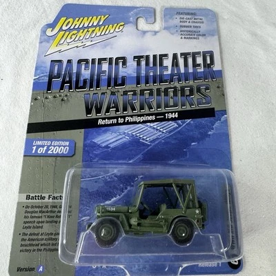WWII MB Jeep Willys Pacific Theater Warriors Johnny Lightning JLML007 ~ NEW - Image 1 of 4