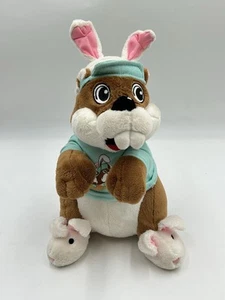 Buc-ee's 2024 Easter Bunny Beaver 12" Plush with Bunny Ears & Slippers - Picture 1 of 8