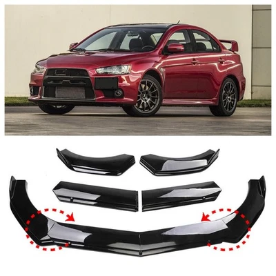 For Mitsubishi RVR Front Bumper Lip Splitter Spoiler Body Kit Gloss Black US - Image 1 of 4
