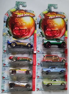 Hot Wheels 2010 Walmart Exclusive Holiday/Christmas Hot Rods Complete Set of 8 - Picture 1 of 18
