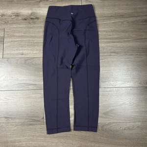 "Pantalones de yoga Lululemon de tiro alto morados para mujer talla 5 20,5""" - Imagen 1 de 6