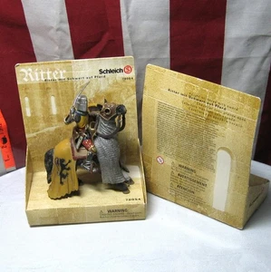 SCHLEICH Mundo de Caballeros 70054 figura retirada Caballero a Caballo con Espada 2007  - Imagen 1 de 2