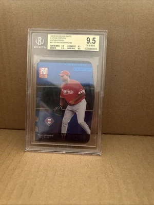 2003 DONRUSS ELITE EXTRA ASPIRATIONS DIE-CUT #47 RYAN HOWARD ROOKIE #/43 BGS 9! - Image 1 of 2