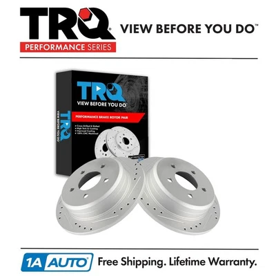 Juego de rotores de freno TRQ Performance para Jeep Grand Cherokee 1994-1998 Foto 1 de 4