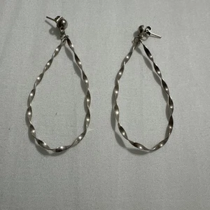 Pendientes de alambre francés de plata de ley para mujer - Imagen 1 de 5