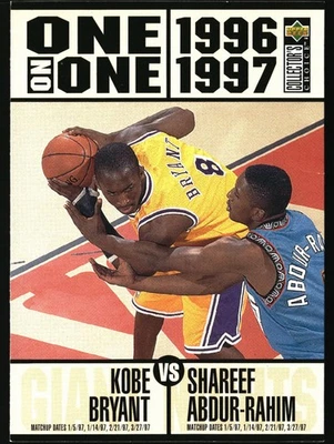 1996 UD Kobe, Shareef, Iverson, Marbury, Walker, McCarty, Camby Dampier #361 - Image 1 of 2