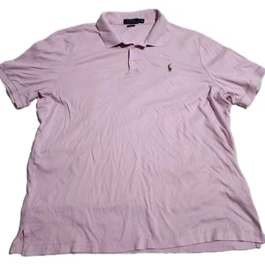 Polo Ralph Lauren Polo Rosa Calce Clásico Algodón Suave Carne Poni Para Hombre XL - Imagen 1 de 7