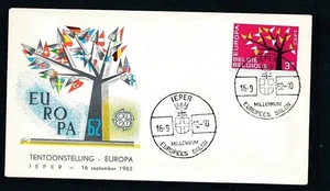D455654 Belgium Commemorative Cover Europa CEPT 1962 Tree With 19 Leaves - Picture 1 of 1