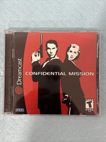 Confidential Mission Sega Dreamcast CIB Complete Disc Case Manual Tested