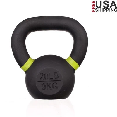 20 lb Kettlebell Peso Cuerpo Completo Entrenamiento Fuerza Entrenamiento Fitness Equipo Nuevo Foto 1 de 4