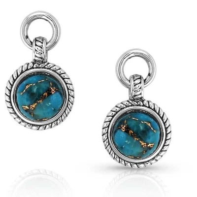 Montana Silversmiths Estilo de Vida Occidental Turquesa Post/Stud Pendientes (Sueño... Foto 1 de 3
