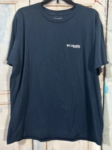 Columbia PFG-Hombre Camiseta XL Extra Grande Azul Manga Corta Estampado Gráfico - Imagen 1 de 7