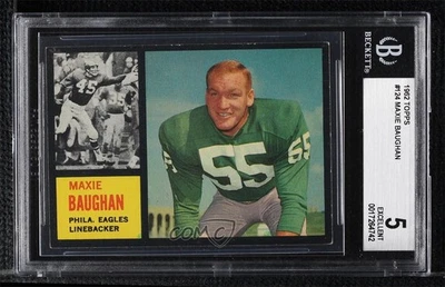 1962 Topps Maxie Baughan #124 BGS 5 - Image 1 of 2