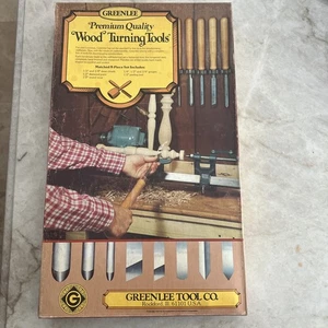 Vintage Greenlee Set of 8 Turning Tools, Chisels No.470-8, Made In USA Original - Picture 1 of 7