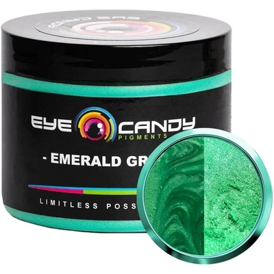 50g  Emerald Green Mica Powder - Safe for Skin, Perfect for Bath Bombs - Image 1 of 4