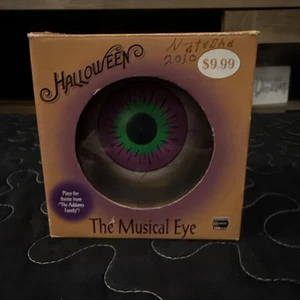 Gemmy Halloween Musical Eye Plays Adams Family Song and Lights When You Roll it - Picture 1 of 4