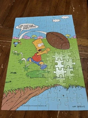 Quebra-cabeça completo vintage 1990 Os Simpsons 100 peças - Imagem 1 de 4