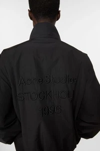 GENUINE Acne Studios Logo Jacket Black Size 46 New With Tags RRP $1250 SPECIAL - Picture 1 of 7
