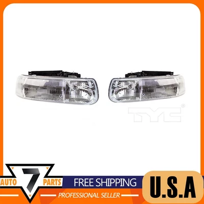 Conjunto de 2 faros izquierda derecha TYC para Chevrolet Suburban 2500 Tahoe Foto 1 de 4