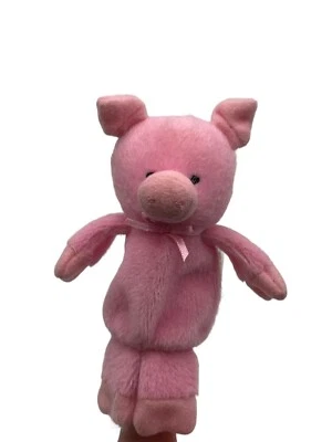 Carters Pig Finger Puppet Small Farm Plush 4" Stuffed Toy Pink - Image 1 of 4
