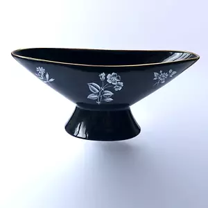 Wade Black Frost Mantel Vase Gold Detail Anvil Vintage Retro Mid Century 1950s - Picture 1 of 9