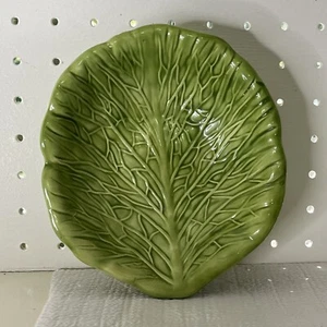 Holland Form Keramik Kohlblatt Salatschüssel grün 1978 6" Vintage selten Unikat - Bild 1 von 10