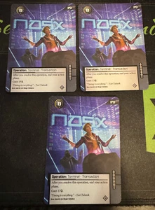 IPO X3 promoción arte antiguo Nisei Backs Android Netrunner LCG FF - Imagen 1 de 1