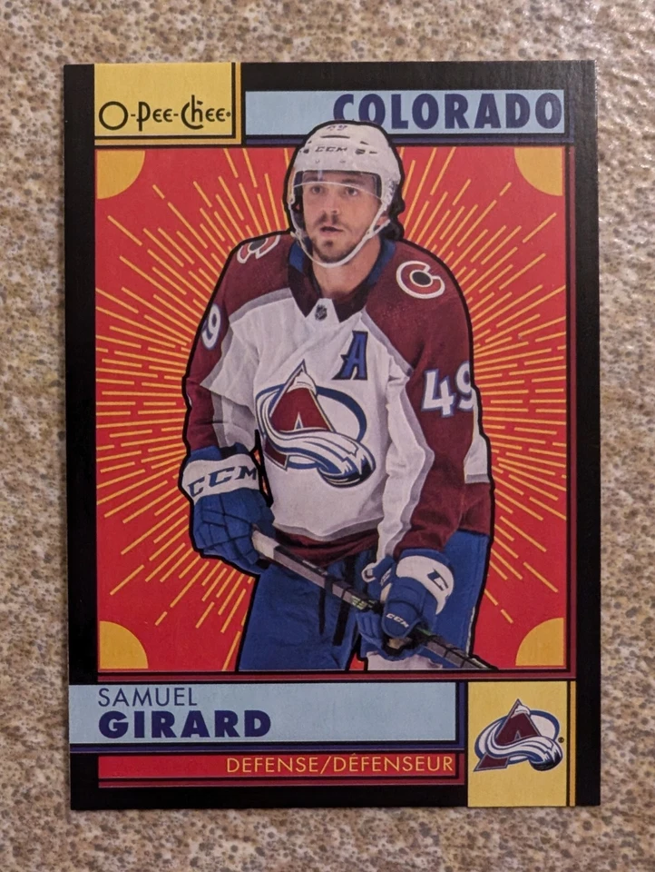 Samuel Girard O-Pee-Chee Black Border  22-23 /100 - Image 1 of 2