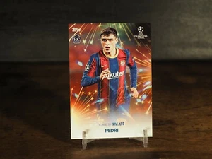 Pedri 2021 Topps X Steve Aoki Football Festival UEFA Champions League RC Rookie - Picture 1 of 2