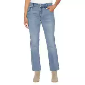 NEW Women's Hudson Midrise Straight Leg Blue Jeans Size 12 with 29" Inseam - Picture 1 of 12