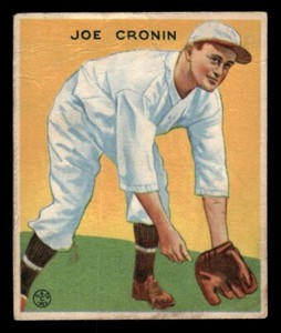 1933 Goudey Baseball #109 Joe Cronin GD