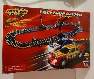 Fast Lane Racing Twin Loop Racing Set Toys R Us Exclusive  Magnetic Chassis - Image 1 of 4
