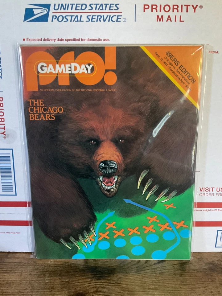 1981 SAN FRANCISCO 49ERS VS CHICAGO BEARS SEPT 13TH PROGRAM - Image 1 of 1