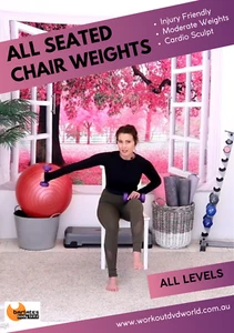 SEATED CHAIR WORKOUT with Weights DVD - ALL SEATED INJURY, DISABILITY, ARTHRITIS - Picture 1 of 1