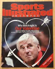 COACH BOBBY KNIGHT INDIANA HOOSIERS 2004 SPORTS ILLUSTRATED ON CAMPUS MAGAZINE