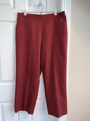 PANTS - Alfred Dunner - Brick Red / Burgundy - Dressy / Casual - Sz 16 - Image 1 of 4