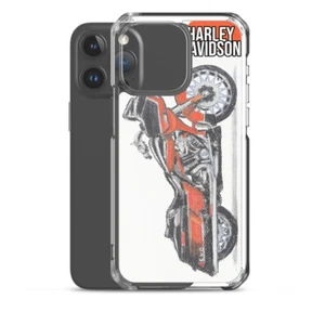 iPhone Clear Case Original Telephone Motorbike Harley Davidson Motorcycle Brand - Picture 1 of 6