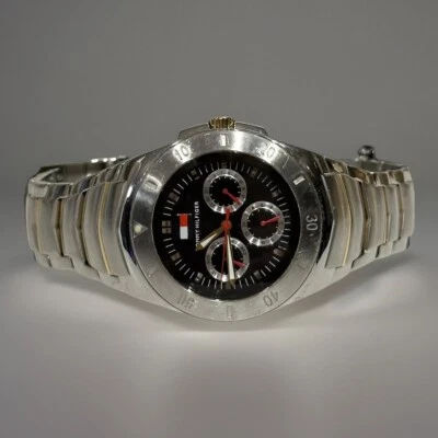 Tommy Hilfiger Reloj Hombre Acero Inoxidable Acento Dorado Batería Nueva Foto 1 de 4