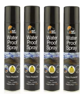 WATERPROOF SPRAY FOR TENT CLOTH SHOES FISHING CAMPING FABRIC PROTECTOR 300ml - Picture 1 of 10