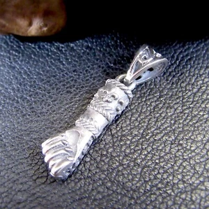 Massiver 925 Sterling Silber Mano de Azabache Hand Fatimas Anhänger, lateinische Faust - Bild 1 von 8