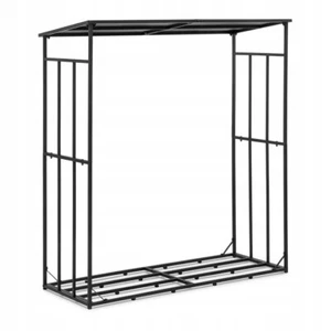 Holzständer Stahl-Kamin-Holz-Gestell Kaminholzständer Holzscheitregal Metall Hol - Bild 1 von 2