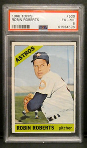1966 Topps Robin Roberts #530 PSA 6 EX-MT