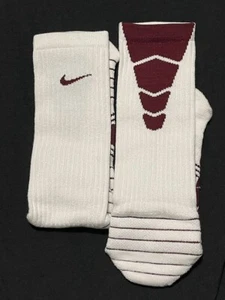 NIKE Vapor ELITE Football Crew Socks PSX300-112 white/maroon vapor XL BIN 16 - Picture 1 of 2