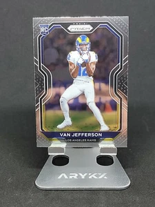2020 PANINI PRIZM VAN JEFFERSON ROOKIE BASE CARD # 377 LOS ANGELES RAMS RC - Picture 1 of 2