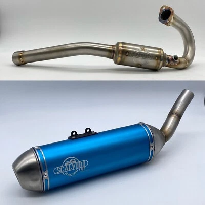 Beta RR 125 R  Scalvini Sportauspuff  BLAU Rennauspuff Auspuff Bj 2021-24 Inject - Bild 1 von 4